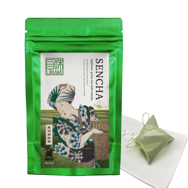 和風デザイン お土産用 上級抹茶/上級煎茶ティーバッグ