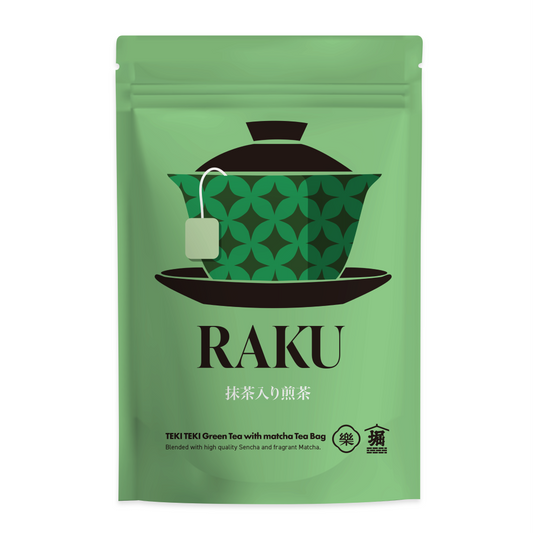 新茶　楽　抹茶入り煎茶ティーバッグ　15個入り